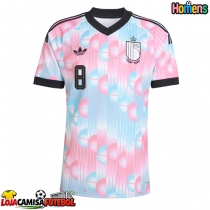 Camisa de Futebol Bélgica Youri Tielemans #8 Equipamento Secundário Mundo 2026 Manga Curta